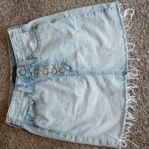Arepostale Jean skirt, size 000, high rise.